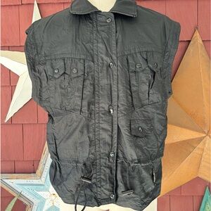 Vintage Lavon Sport Black Jacket Vest Mens Size M